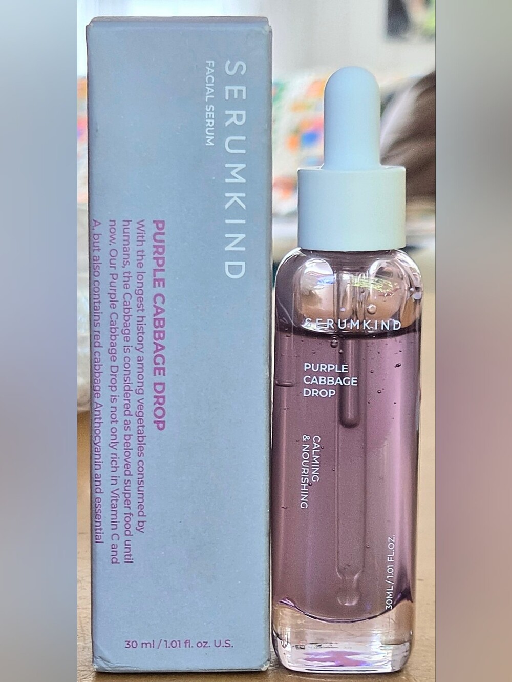 Serumkind Purple Cabbage Drop Calming & Nourishing Facial Serum 1.01 fl. oz.
